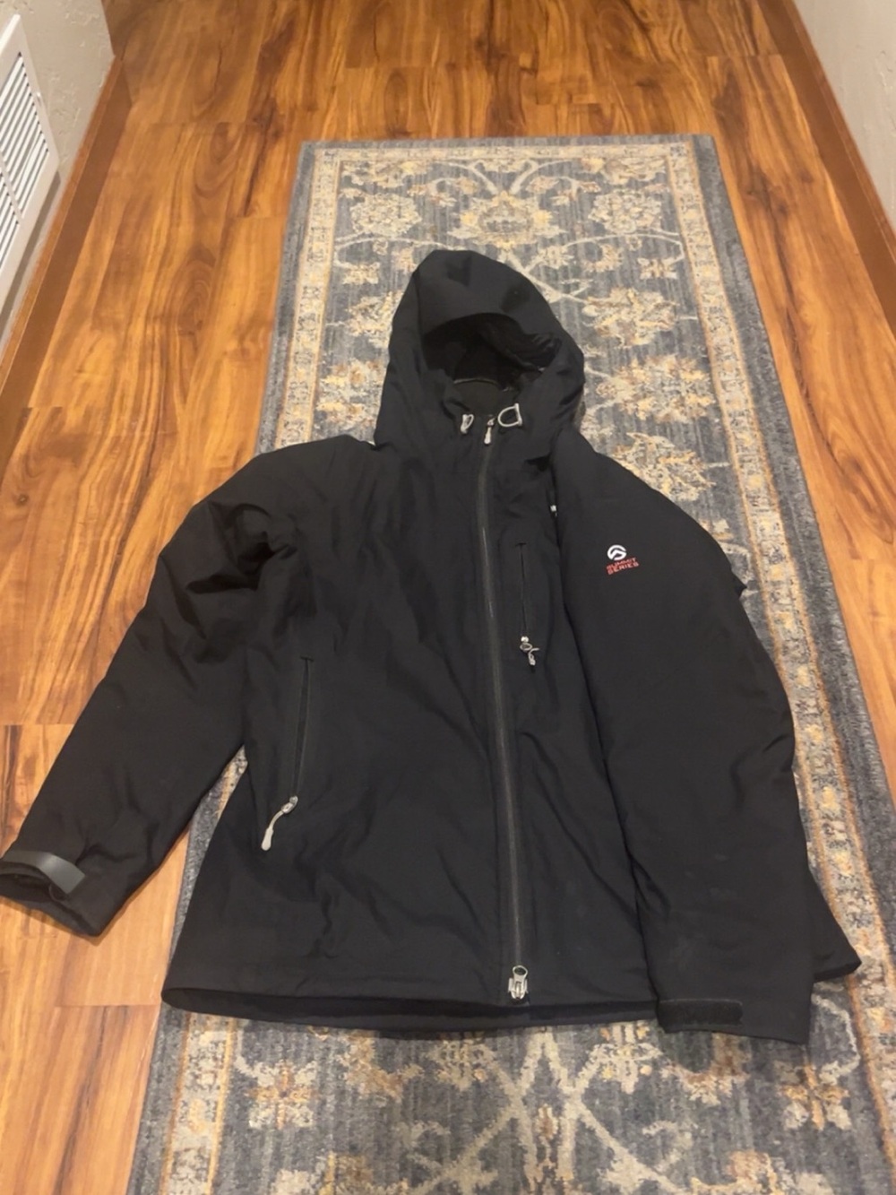 Black Hooded Shell Jacket by north face